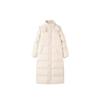 Chinese opera long college style down jacket women's winter fashion thickened loose warm white goose couple coat tide