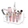 Hair Tool Organizer Acrylic Countertop Hair Dryer And Styling Holder Makeup Toiletries Vanity Storage Stand With Cups A Durable