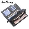 Baellerry Men Wallets Long Style High Quality Card Holder Purse Zipper Large Capacity Brand PU Leather Wallet
