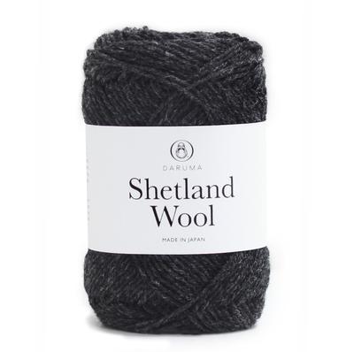 Yokota DARUMA Νήμα Shetland Μαλλί Gota col.9 Μαύρη Σειρά 50γρ Περίπου. 136μ 5 Μπάλες Σετ 6380