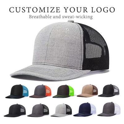 Cotton Trucker Hats for Women and Men Custom Logo Bulk Breathable Mesh Baseball Caps Adjustable  Summer Classic Mens Hats
