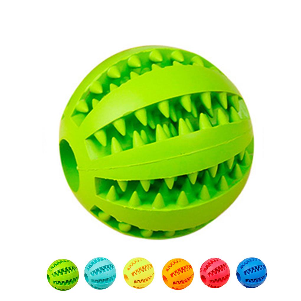 Pet Toys Extra-tough Rubber Ball Funny Interactive Elasticity Ball Dog Chew Toys Cleaning Ball