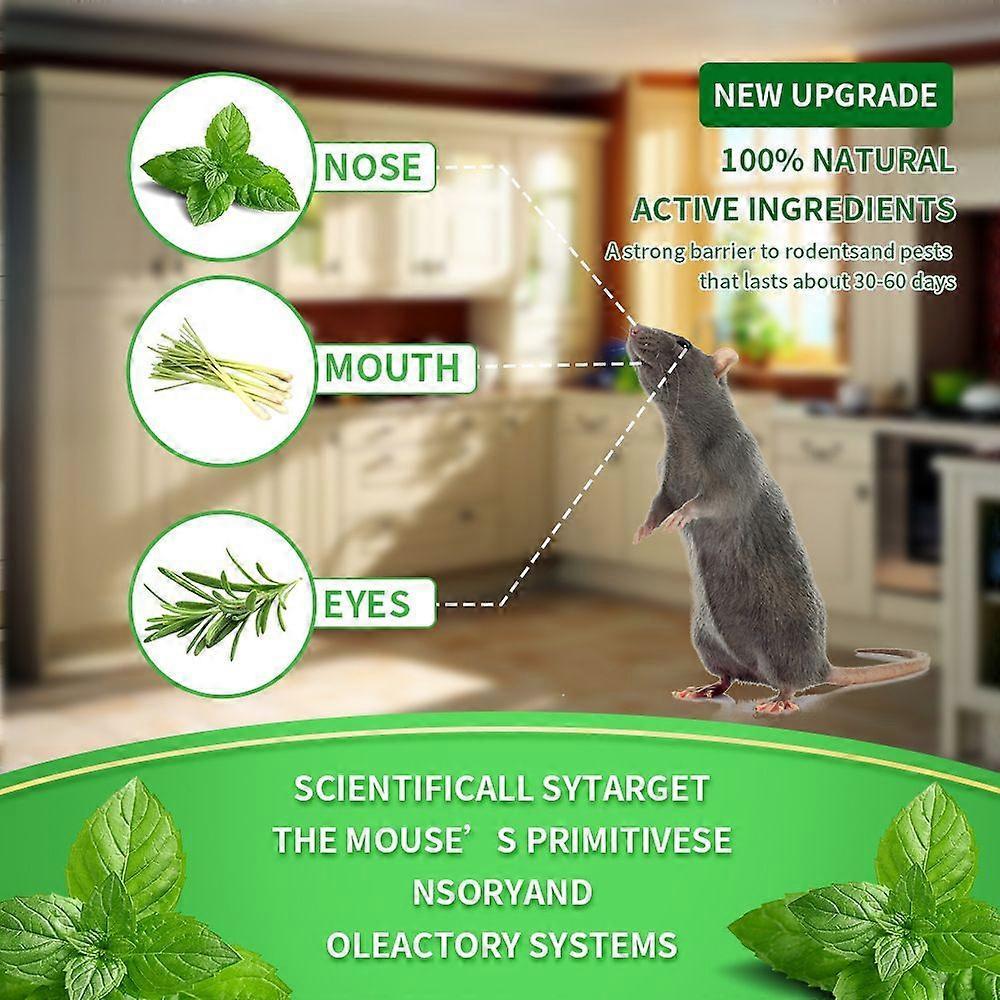 Rodent Mouse Repellent Peppermint Oil, 14pcs Moth Balls for Mice Rats Deterrent
