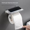 Stainless Steel Punch-Free Toilet Paper Holder for Home or Hotel Bathrooms