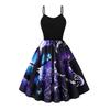 A New Summer Cool Suspender Retro Printed Pendulum Dress