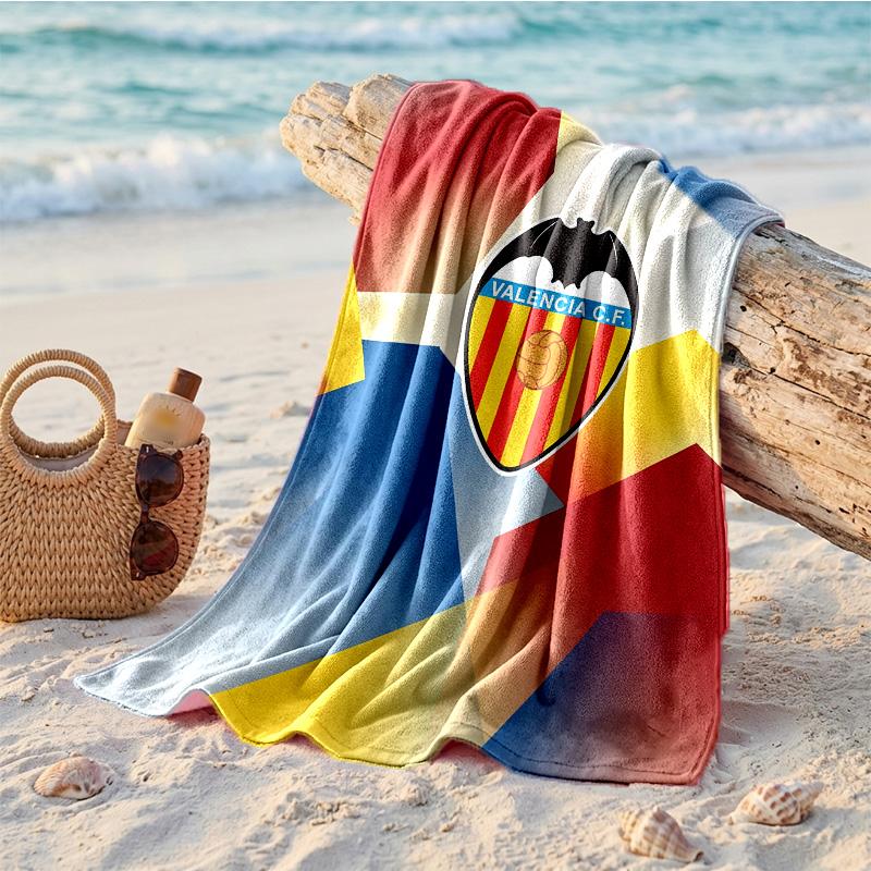 Valencia FC Nadruk Mikrofibra Ręcznik Plażowy Szybkoschnący Chłonny Duży Ręcznik Na Plażę Pływanie Podróż