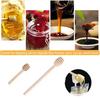 1PCS Honey Stir Bar Mixing Handle Jar Spoon Practical Wood Dipper Honey Long Stick Supplies Honey Dessert Spoon Kitchen Tools