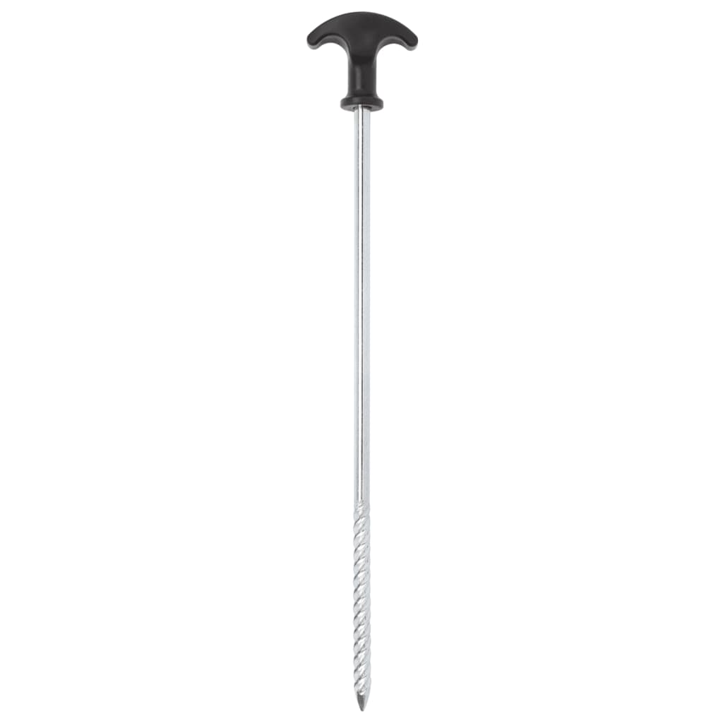 Tent Pegs 12 Pcs 30 Cm Ø7 Mm Galvanized Steel
