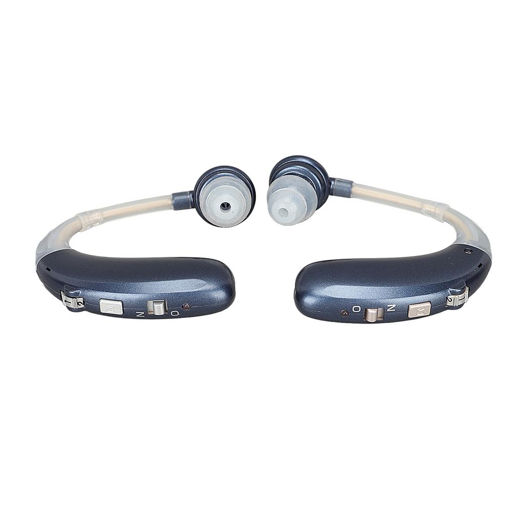 1 Paar Wiederaufladbarer Hörverstärker Bluetooth Stabile Übertragung Rauschunterdrückung Hörhilfe Hörgerät Blau