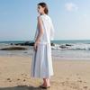 Sancai Layered Faux Two-Piece Top & A-Line Skirt Set