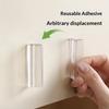 4Pcs Transparent Plastic Soft Pu Door Handle Kitchen Cabinet Glass Sliding Door Drawer Handle Self-Adhesive Sliding Door Handle