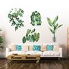Green Potted Plant Wall Sticker Removable Wall Decal for Bedroom Living Room Background Decor