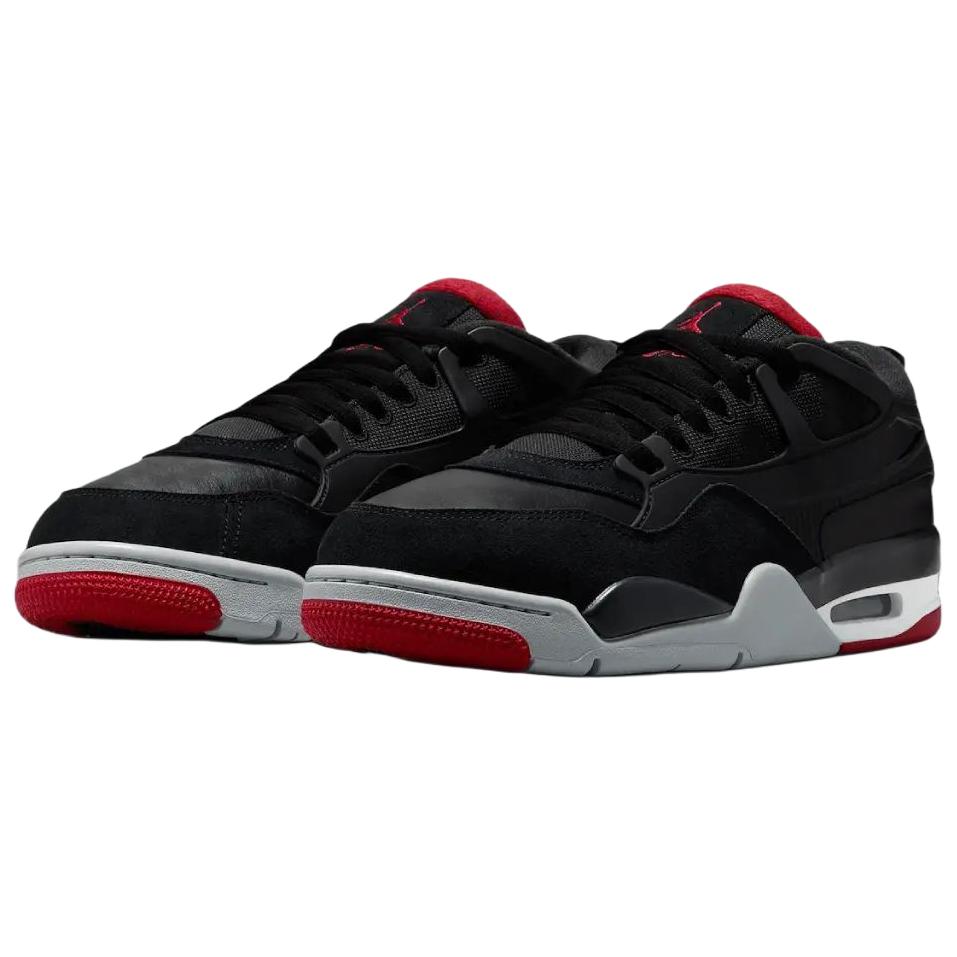 Air Jordan 4 RM Bred Unisex Sneakers Black Varsity-Red Wolf-Grey FQ7939-061