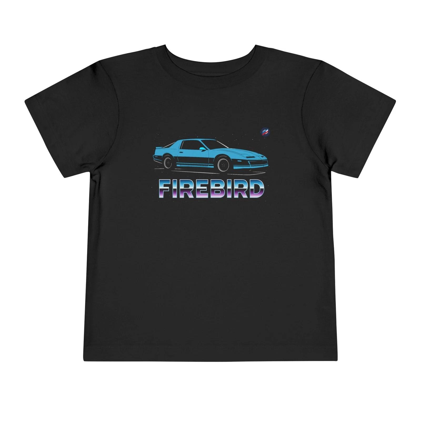 Toddler Firebird 3rd Gen Blue Car T-Shirt, Retro Graphic Tee L