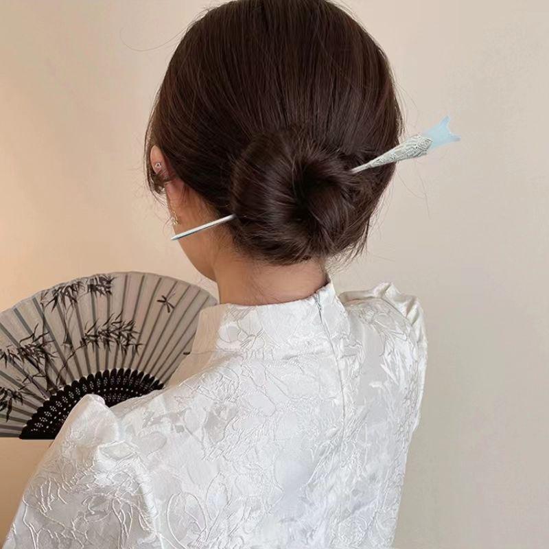 Retro Chinese Style Tassel Hair Clip For Women Hair Stick Pins Flower Handmade Hairpins Charm Jewelry Accessories Hair Ornaments