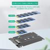 M.2 NGFF B Key auf 2,5 Zoll SATA SSD Gehäuse 6Gbps Festplattengehäuse Gehäuse M.2 NGFF SSD auf 2,5 Zoll SATA III Adapter für Laptop