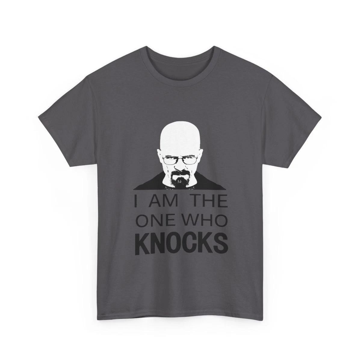 

Walter White/Heisenberg | One who knocks | Breaking Bad | Unisex Premium 100% Cotton T-shirt Mens Tees Top XL