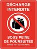 Heavy Duty Aluminum Security Sign Surveillance Private Property No Trespassing' Warning Plaque for Warehouse