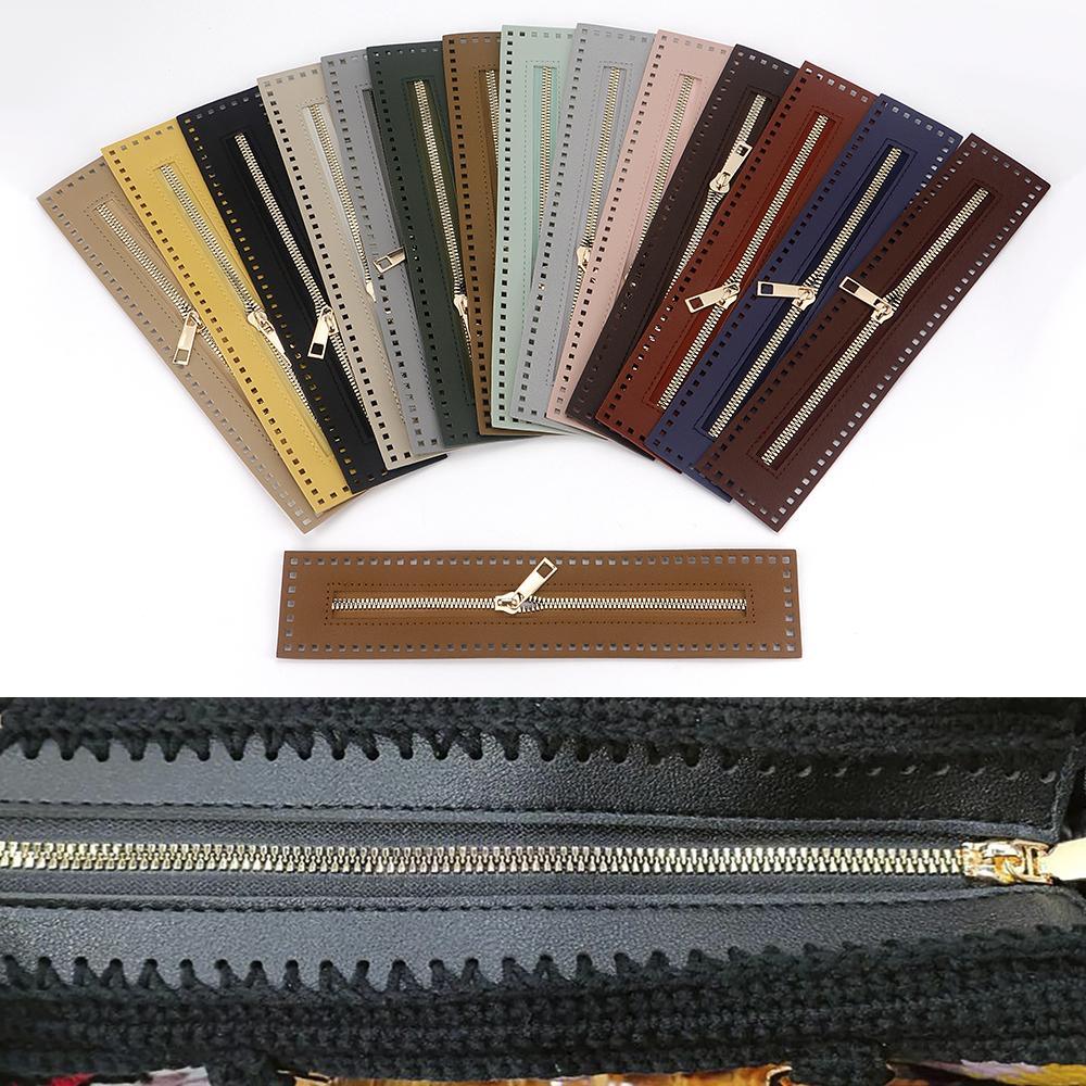 5pc 27cm length zipper strap with sewing hole accessories, DIY zipper material for hand crochet yarns bag/ luggage zipper strip