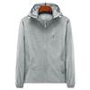 Summer New Pattern Outdoor Sunscreen Clothing for Men and Women, Sweat-absorbing and Breathable Thin Hooded UV-proof Skin Clothing