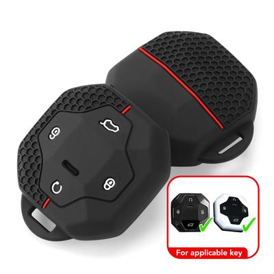 4 Buttons Silicone Smart Car Key Case Cover Shell Fob Fit for Chery Jetour T2 Traveler 2023 2024 Keyless Auto Keyring Accessories