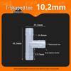 High-Temp Resistant Plastic Hose T-Connector, Quick Connect Fish Tank Accessory, PP Material