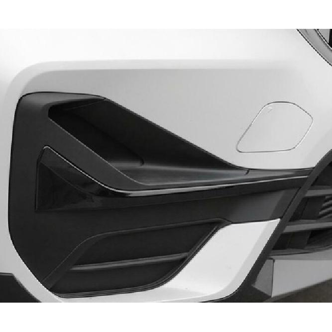 For BMW X1  F48 Gloss Black  Front Fog Light Lamp Strip Cover Trim 2Pcs
