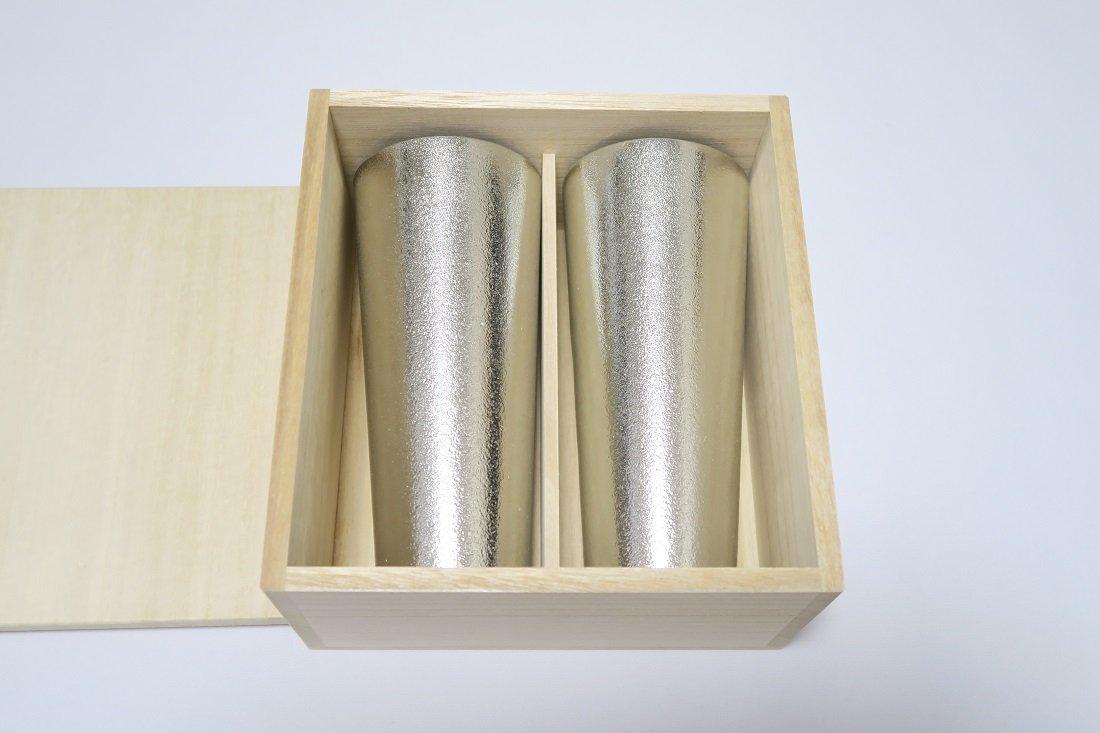 

Nousaku Beer Cup L set paulownia e00127 - 2-piece (in box)