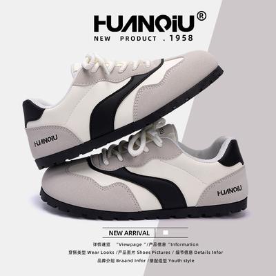 Global German Training Shoes Women's ZHQ3672 Spring New Flat-soled White Shoes Student Soft-soled Lightweight Versatile Board Shoes