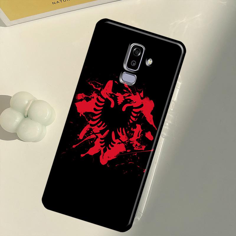 Albania Albanians Flag Art Case For Samsung Galaxy J4 J6 Plus 2018 A6 A7 A8 A9 J8 J1 J3 J5 J7 2016 A3 A5 2017 Cover