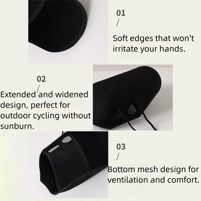Ademende Zomer Stuurhoezen 3D Ontwerp Waterdicht Zonnescherm Cover Eenvoudig te Installeren Zonbescherming Harde Schaal Motorfiets