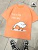 This Is My Pond Now Goose Print Snow Wash Mens Tee Summer New TShirt Soft Trendy Washed Clothes Unisex Cotton ONeck Tops