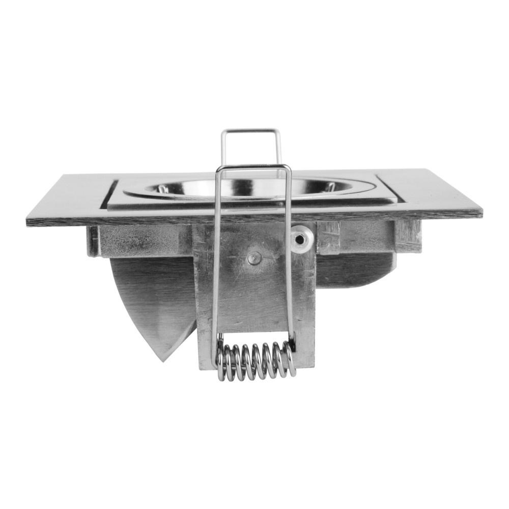 Oprawa Sufitowa Punktowa - Kwadratowa Uchylna Aluminiowa Vila Inox Op-Vilakw-02 Gtv 7532
