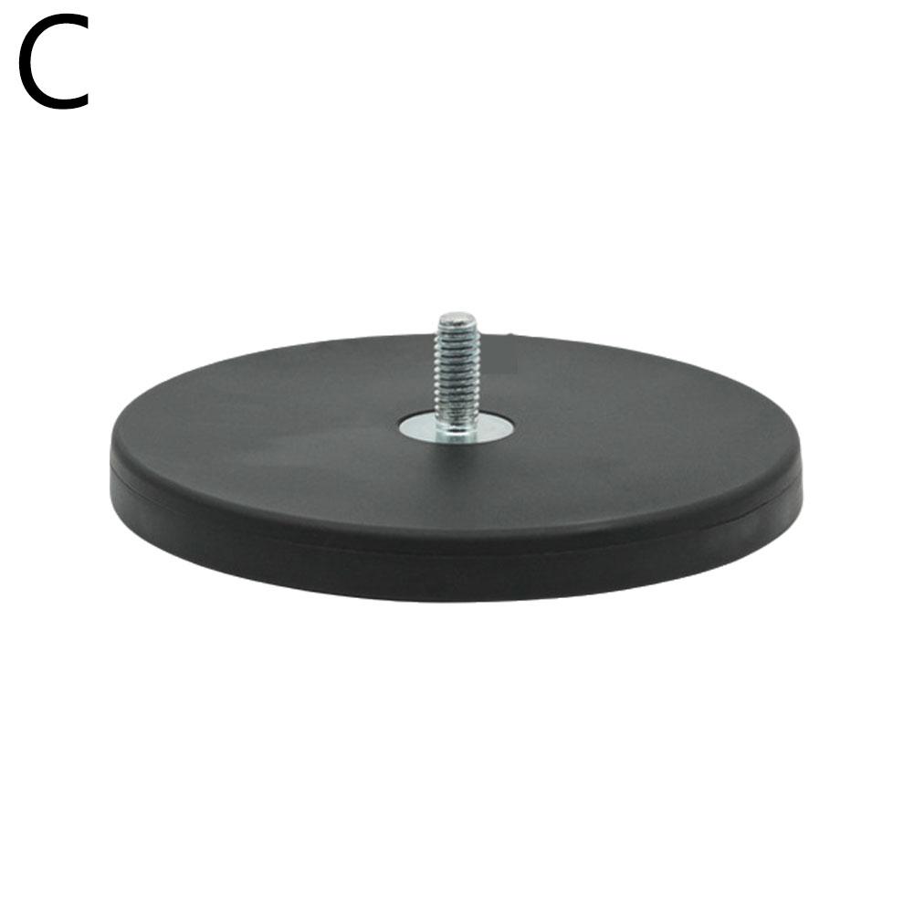 D88mm Rubber Coated Magnet M6/M8 Flat Base Suction Cup Tool Scratch Resistant Magnet Strong Magnetic Rubber Base Neodymium