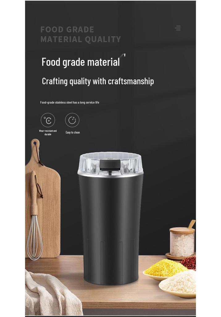 Krusher 110V Coffee Grinder: Fine Grinder for Grains, Cereals, and Medicinal Materials.