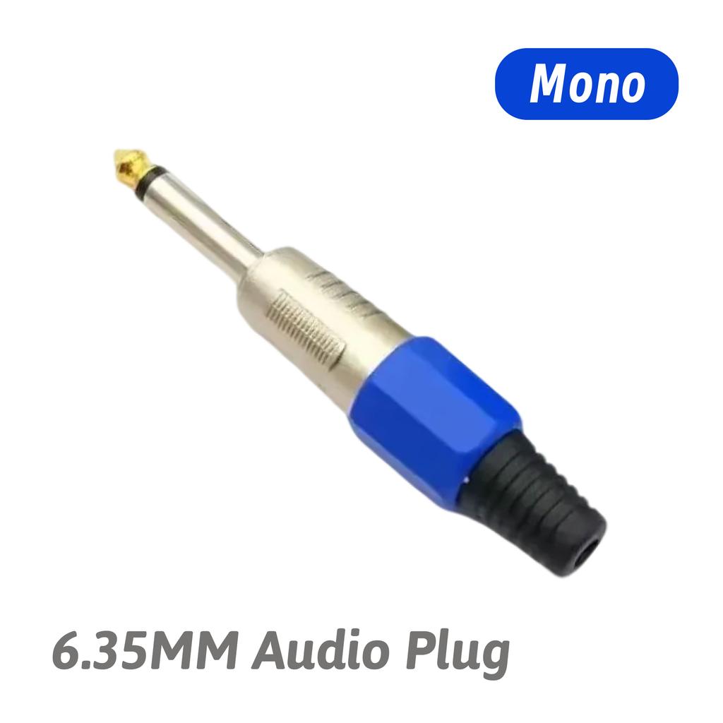 Mono/Stereo Microphone Plug 6.35mm Male Plug Female Audio Jack Connector