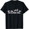 Funny Hippo Lover Kids How I Roll Hippopotamus T-Shirt