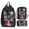 Printed Backpack Set 3-Piece Cartoon Movie Themed School Bag for Kids