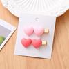 Dopamine Korean Minimalist Milk Coffee Hairpin for Women - Seamless Edge Side Bangs Clip for Frizzy Hair