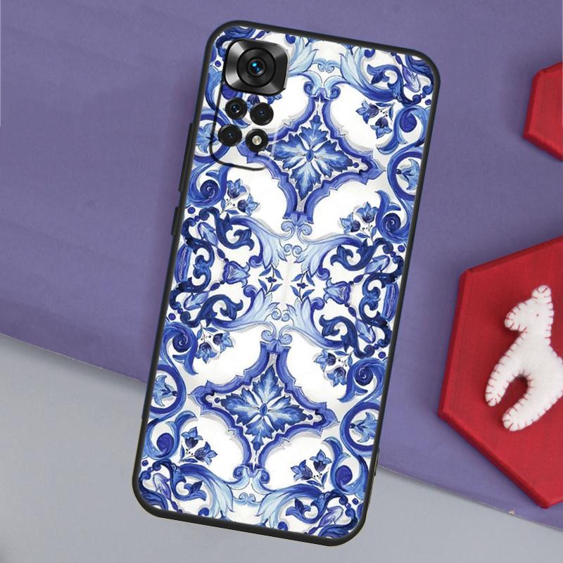 Azulejo Funda For Xiaomi Redmi Note 14 13 Pro 12 11 9 10 9S 10S 11S 12S Redmi 14C 10C 12C 13C Case