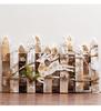 Popular Christmas Tree Skirt: Distressed White Wood Fence for Mall Window or Tabletop Decoration