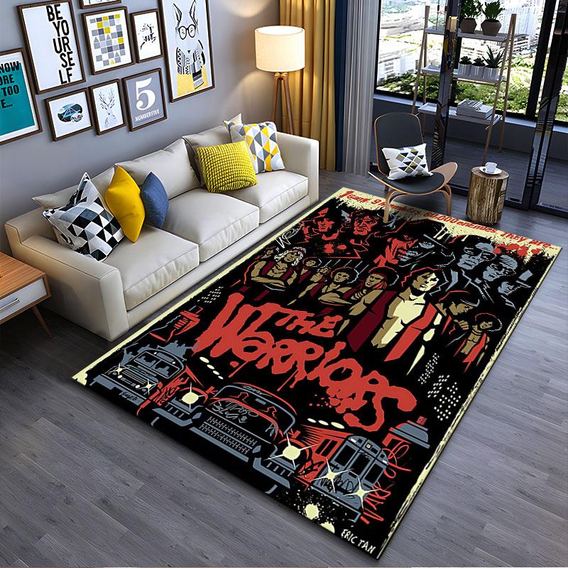 "The Warriors Movie Poster" suitable as a non-slip mat for the living room or bedroom sofa