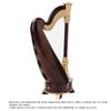 25cm Miniature Wooden Harp Model Musical Instrument Model Musical Gifts Home Decor Ornaments