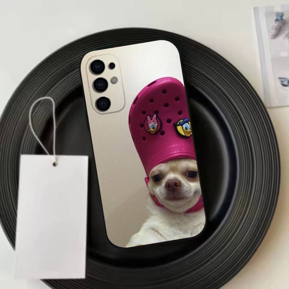 F-Funny Dog Phone Case For Samsung S25,S24,S21,S22,S23,S30,Ultra,S20,Plus,Fe,Lite,Note,10,Black Cover