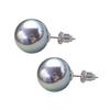 Luxury 999 Sterling Silver Hemp & Aurora Gray Pearl Earrings for Women - High-End 2024 Design