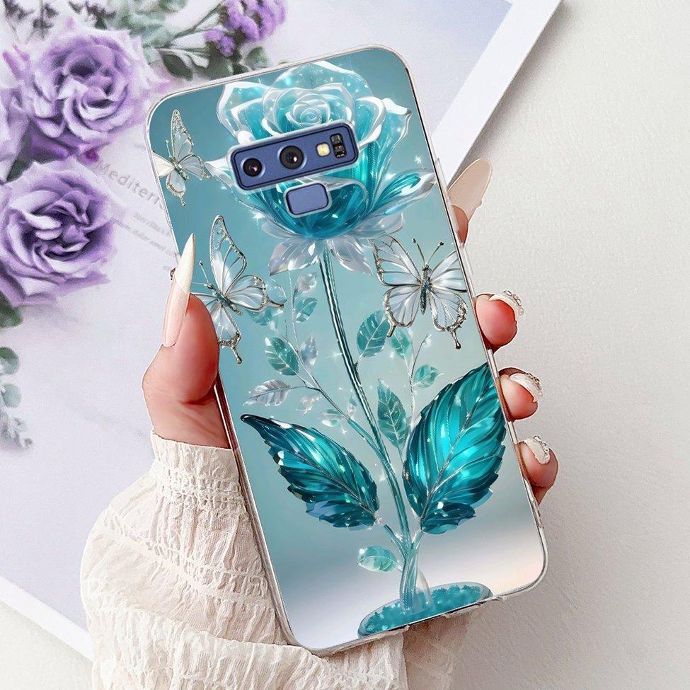 Clear For Samsung Note9 Case Cute Cat Fashion Luxury Painted Soft Cover Phone For Samsung Galaxy Note 9 Case SM-N9600 SM-N960F