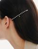 Hyeres Lor Essence (Y) Pearl Plate Slim Hair Pin Gray Hl4H66465Gexxx