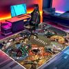 Custom Name Personalized Demon Slayer Anime Print Carpet, Versatile Home Decor Rug, for Playroom, Apartment, Balcony, Entryway, Hallway Gift