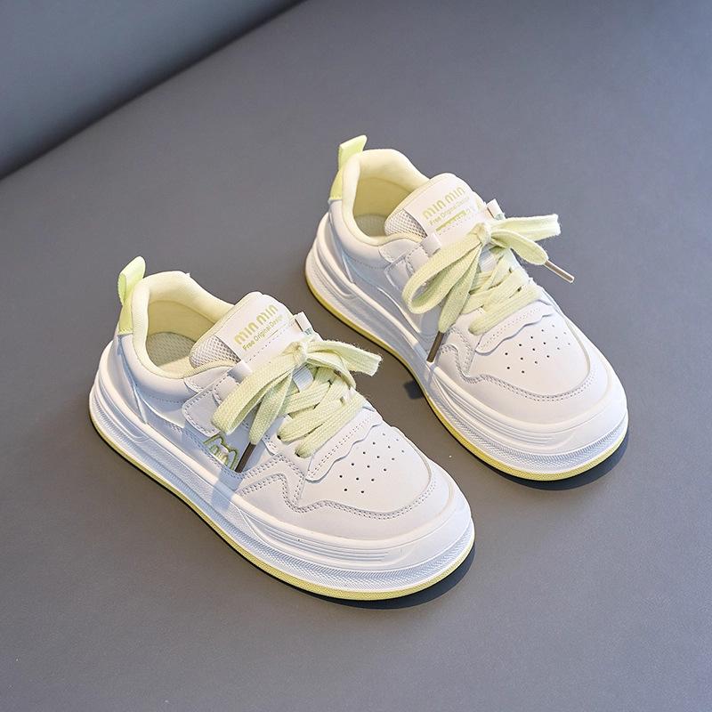 

Girls sports shoes 2025 autumn new student little white shoes boys versatile casual shoes fashion children s board shoes tide 29-31 yards one hand shot 3 pairs жёлтый