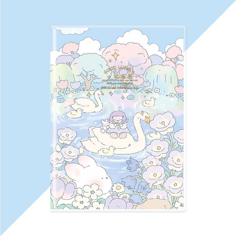 

Набор клея Книга Исцеление Сяомань Милая Девушка Сердце Тетрадь B5 Девушки Цветной Срез Спрей Блокнот